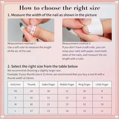 Hnewly French Handmade Manicure Medium Almond Fake Nails Elegant & Minimalist Nails Press On Nails Design with Adhesive Nail File Set