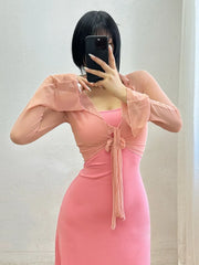 Hnewly Sexy Mesh Sunscreen Cardigan Summer Thin button Up designer korean shirt women Short Long Sleeve fashion tops P7DE