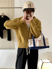 Hnewly Women Zip Up Knit Cardigan Hooded Zipper Front Sweater Jacket Hoodie Teen-girl Fall Winter Casual Outfit