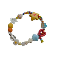 Lunivop Handmade Elastic Rope Beaded Bracelet Wristband Cute Star Stretch Bracelet Jewelry Fashion Accessory for Women Girls