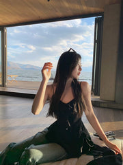 Hnewly Summer Chiffon Floral Blouse Women Casual Y2k Crop Tops Beach Style Korean Fashion Clothing Chic Tank Tops Vest Female Shirts