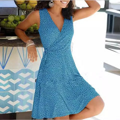 Lunivop Hot Floral Belt Dress for Women