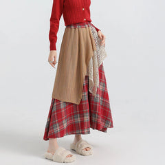 Hnewly Lace Skirts Women Summer Clothing Soft 2000s Vintage Clothing Streetwear Y2k Trendy Boho Style Loose Ladies Party