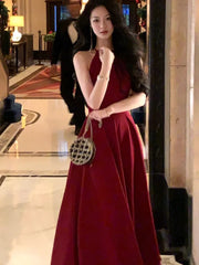 Hnewly DRESS TO IMPRESS Sleeveless A-Line Solid Chic Birthday Prom Dress Summer Fashion Elegant Casual Midi Party Vestidos Female Clothes Robe Mujers