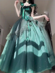 Hnewly Forest Style Lolita Dress Evening Gown for Women New High-end Elegant Lady Vintage Princess Style Birthday Dresses