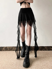 Hnewly Spring New Solid Color All-match High Street Fashionable Personalized Tight Sexy Hot Cool Women's Tassel Pencil Skirt