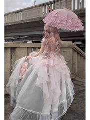 Hnewly Sweetheart Girl Original Japanese Lolita Evening Dress High-end Temperament Ballet Style Birthday Bar Mitzvah Princess Dress