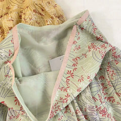 Hnewly Vintage Floral Chiffon Skirts Women Sweet Japanese Style Elegant High Waist Mini Skirts Short Skirts Harajuku Fashion