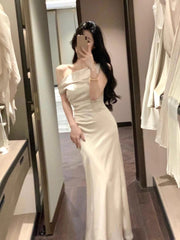 Hnewly French Elegant Midi Dress Even Party Female Summer Casual One Piece Dress Korean Fashion Clothing Beach Style 2000s Vintage