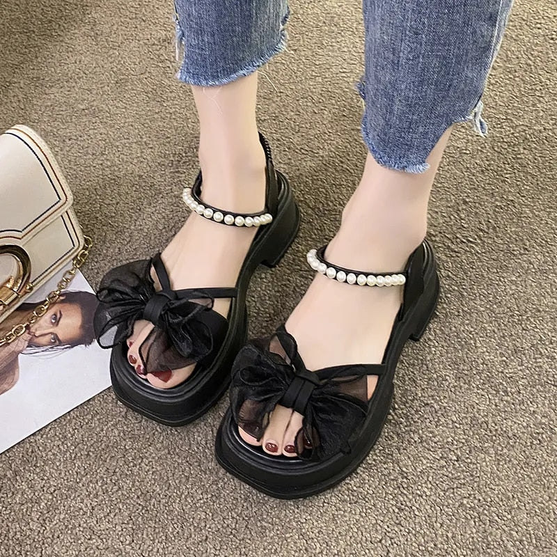 Ladies Shoes on Sale Fashion Modern Women's Sandals Summer Daily Sandals Women Solid Shoes Ladies Platform Zapatillas