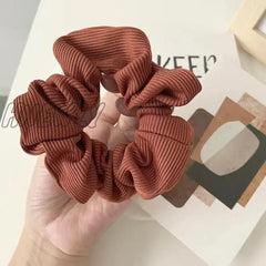Hnewly 1Pc Warm Color Cute And Sweet French Large Intestine Circle Ponytail Hair Bb Clip Accessory