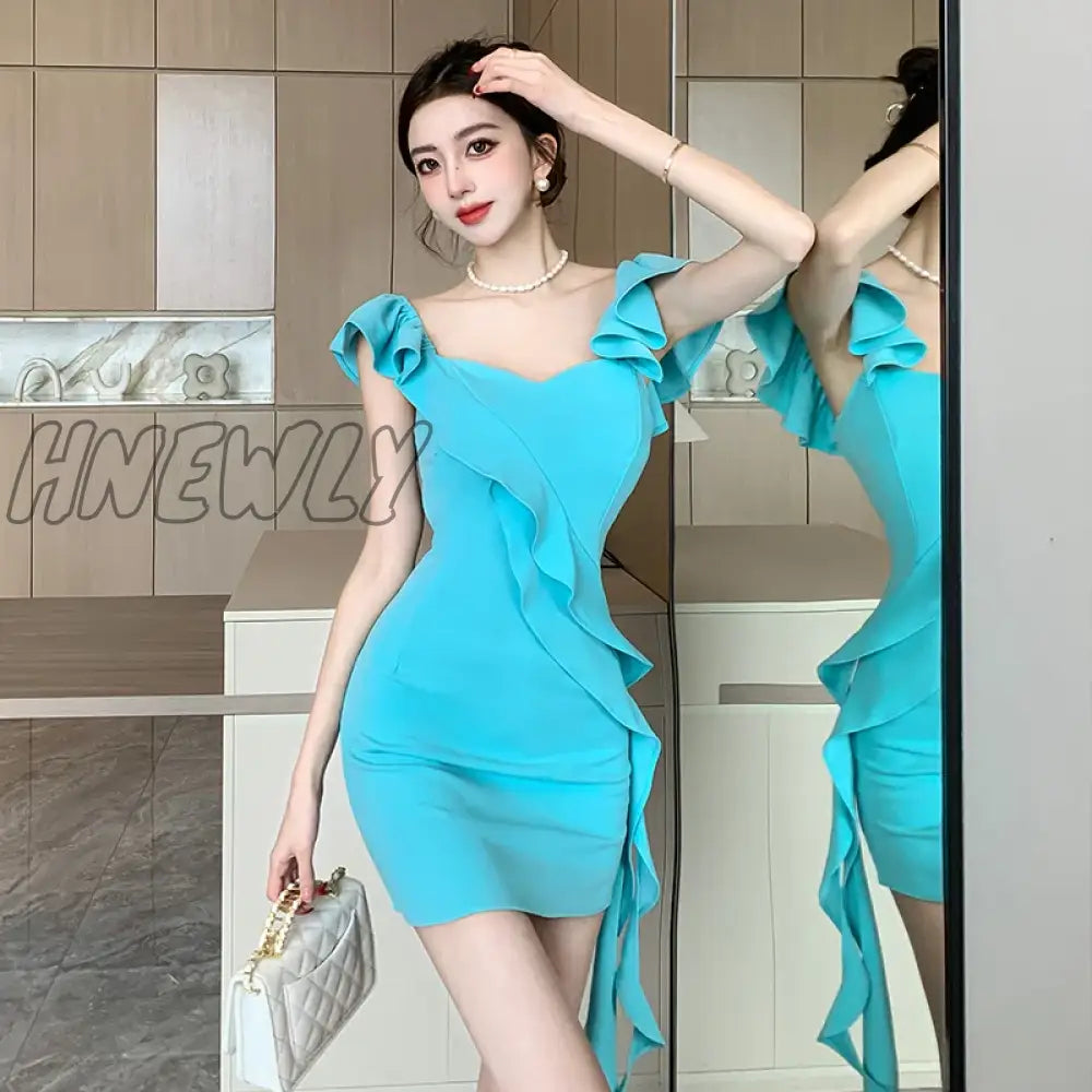 2024 Summer New Women’s Retro Sweet Gauze Fragmented Waist Retraction Slim Fashion Pleated Sling