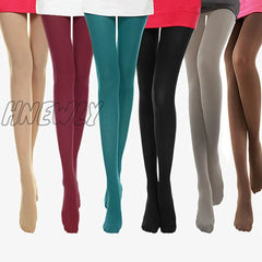 Hnewly 22Colors Woman Sexy Tights Candy Color 120D Pantyhose Multicolour Velvet Women Seamless Long