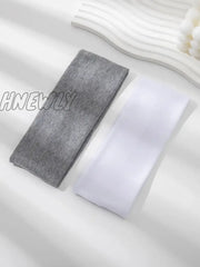 Hnewly 2Pcs Fashion Knit Wide Headbands For Women Girls Solid Color Elastic Hairbands Running