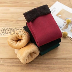 Hnewly 3 Pairs Lot Women Men Winter Warm Thicken Thermal Snow Socks Solid Color Floor Soft Velvet