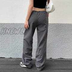 Hnewly American Drawstring Cargo Pants For Women New Spring And Summer Tightness Adjustable