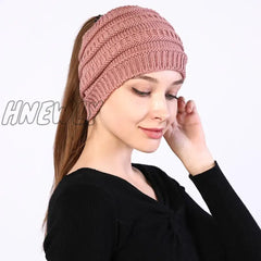 Hnewly Beanie Hat For Women Winter Warm Caps Female Casual Hats Headpiece Headwear Yoga Run Bandage