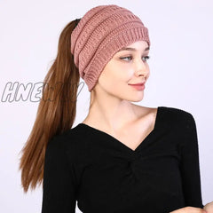 Hnewly Beanie Hat For Women Winter Warm Caps Female Casual Hats Headpiece Headwear Yoga Run Bandage