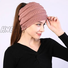 Hnewly Beanie Hat For Women Winter Warm Caps Female Casual Hats Headpiece Headwear Yoga Run Bandage