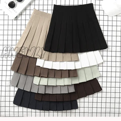 Hnewly Brown Skirt Ladies Summer Clothes Women’s High Waist Harajuku Korean Style Black Mini