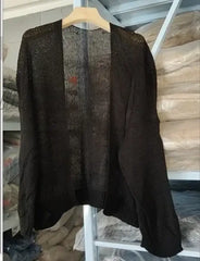 Hnewly Cardigan For Women Summer Crop Knit Y2K Sweater Loose Coat Kardigan Sweter Cardigans Korean