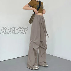 Hnewly Cargo Pants Women 2024 New Casual Parachute High Waist Quick Dry Sweatpants Women’s Loose