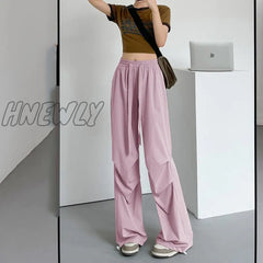 Hnewly Cargo Pants Women 2024 New Casual Parachute High Waist Quick Dry Sweatpants Women’s Loose