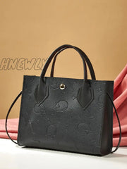 Hnewly - Cartoon Embossed Satchel Bag Women Satchels Black Women-Satchels