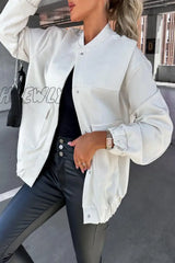 Hnewly - Casual Solid Pocket O Neck Outerwear