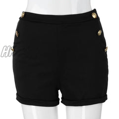 Hnewly Casual Women A-Line Short Pants New High Waistband Summer Green Shorts Stylish Ladies Sheath