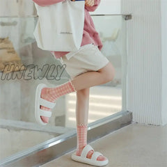 Hnewly Cotton Socks Women’s Autumn And Winter New Mid-Tube Japanese Comfortable Breathable Piles