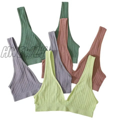 Hnewly Deep V-Neck Seamless Bra Push Up Bras For Women Bralette Sexy Lingerie Female Low Back Sleep