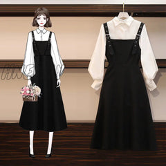 Hnewly Dress Sets Women Plus Size 4Xl Chic Fashion Elegant Office Lady Outfits 2 Piece Korean Fall