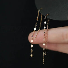 Hnewly Exquisite Drop Ear Line Long Hanging Earrings For Women Zircon Crystal Bee Butterfly Flower