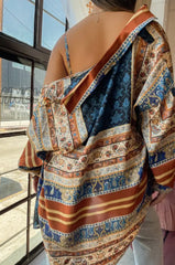 Hnewly Fashion Zebra Print Blouse Shirts Women Autumn Long Sleeve Lapel Beach Casual Loose Club