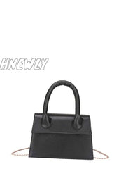 Hnewly - Flap Trapezoid Satchel Bag Women Satchels Black Women-Satchels