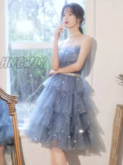 Hnewly Girls Princess Glitter Skirts Evening Dress Super Immortal Bridesmaid Costume For Starlight