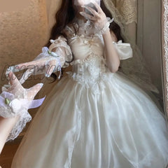 Hnewly Japan Sweet Lolita Princess Party Dresses Women Victorian Vintage Jsk Dress Girl Gothic