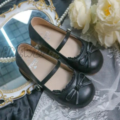 Hnewly Japanese Style Cosplay Lolita Sweet Girls Shoes Kawaii Princess Victoria Bow Round Head