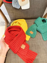 Hnewly Kids Scarf Boys Girls Baby Winter Warm Women Knit Shawl Children Neck Collar Keep