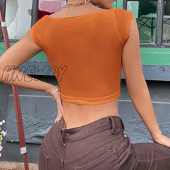 Hnewly Knit Sweater Top White Women Crop Slim Square Neck Sleeveless T-Shirt Vest Sweetheart Rib Tee