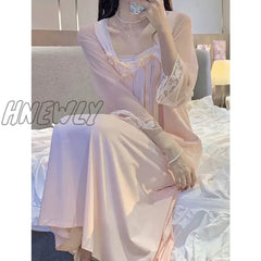 Long Sleeved Nightgown For Women Spring And Summer Palace Princesses Retro Lace Sweet Home Clothes