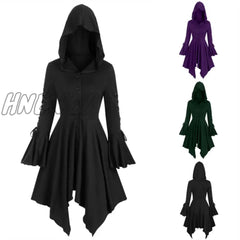 Hnewly Medieval Cosplay Gothic Halloween Costumes For Women Dress Witch Middle Ages Renaissance