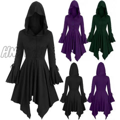 Hnewly Medieval Cosplay Gothic Halloween Costumes For Women Dress Witch Middle Ages Renaissance