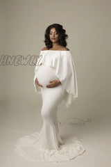 Hnewly Mermaid Maternity Dresses For Photo Shoot Pregnant Women Pregnancy Dress Photography Props