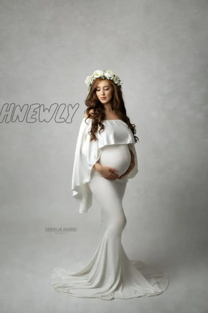 Hnewly Mermaid Maternity Dresses For Photo Shoot Pregnant Women Pregnancy Dress Photography Props