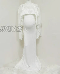 Hnewly Mermaid Maternity Dresses For Photo Shoot Pregnant Women Pregnancy Dress Photography Props