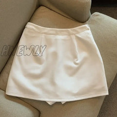 Hnewly Mini Skirts Women Simple Spring Slim Sexy Popular Hotsweet High Waist Leisure Chic
