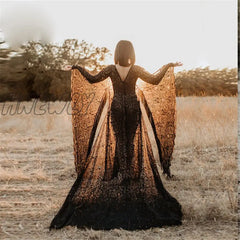Hnewly New Black Lace Maternity Dresses For Photo Shoot Sexy Fancy Pregnancy Dress Photography Prop