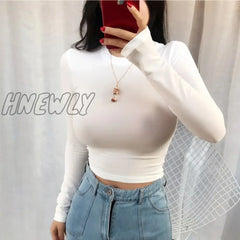 Hnewly New Short High Elasticity Sexy Slim Tank Top Women Clothes Summer Fall Womens Crop Casual